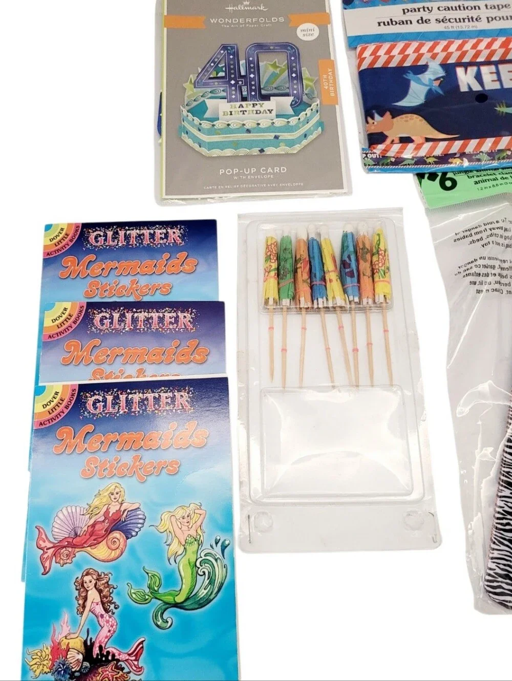 (Lot Of 9)Assorted Party Supplies/Arts & Crafts/Horse Makit Bakit Suncatcher Kit